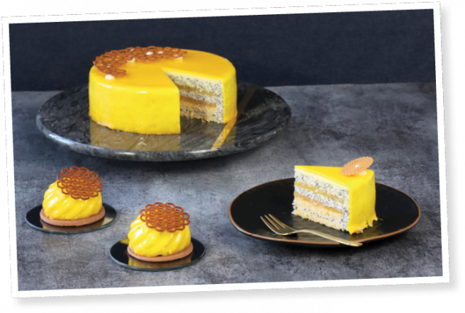 Mangós-sárga­barackos-mákos desszert