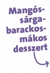 Mangós-sárga­barackos-mákos desszert