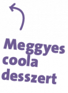 Meggyes coola  desszert
