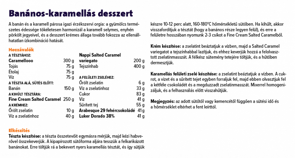 Banános-karamellás desszert